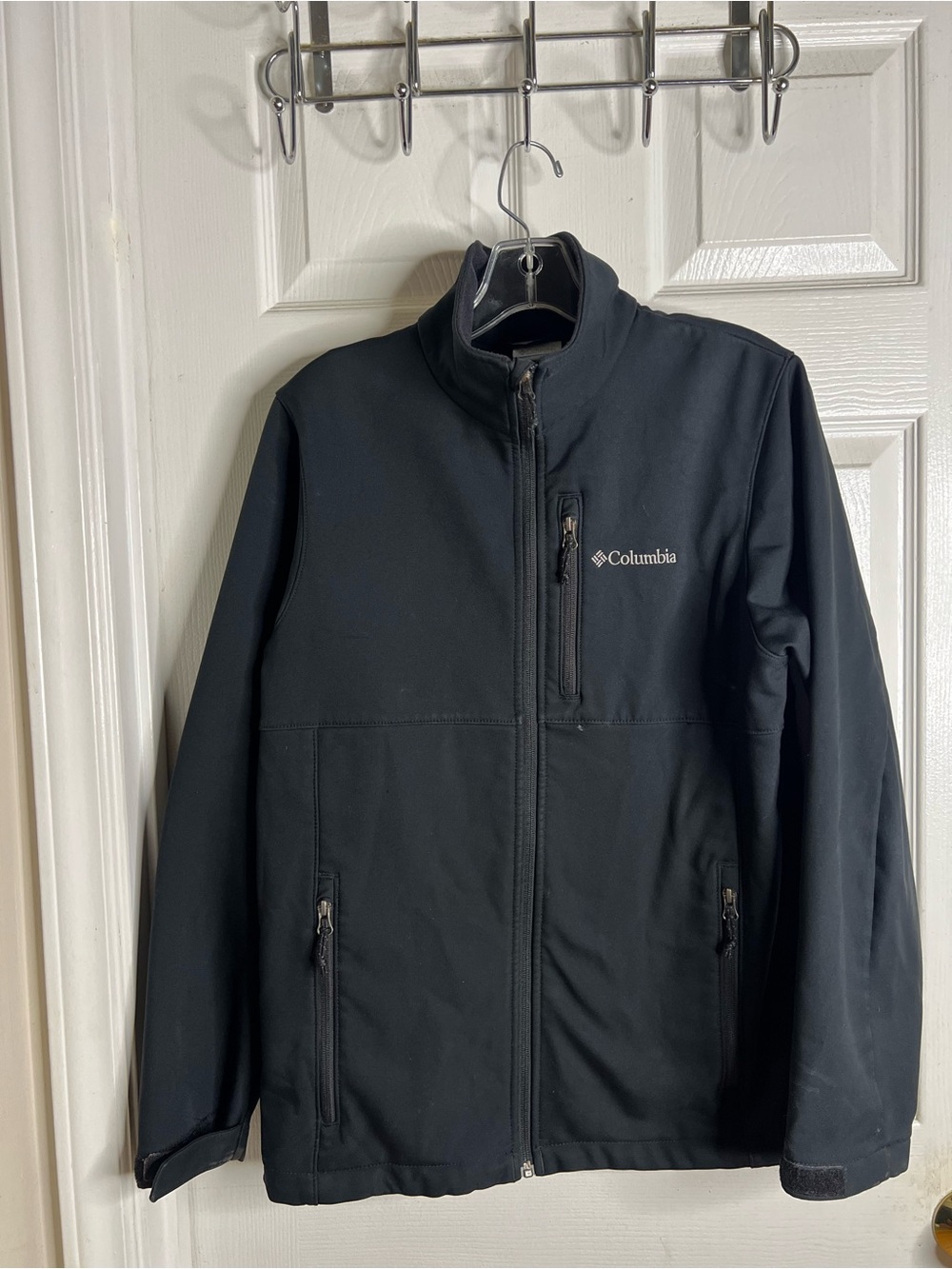 Columbia Men’s Ascender Softshell Jacket Size Small Basic Black Full Zip